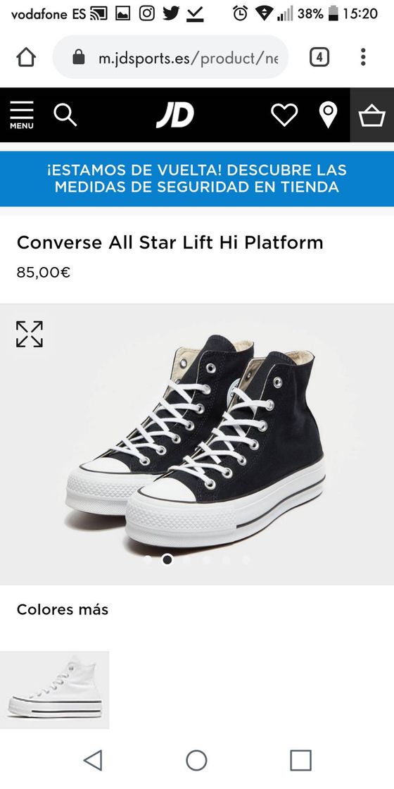 Fashion Converse plataforma.