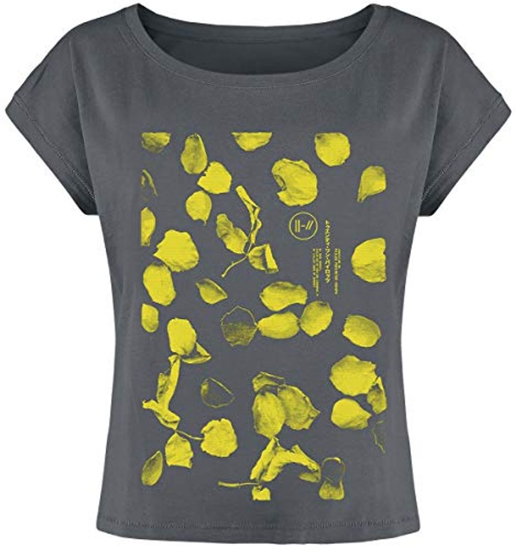 Social Twenty One Pilots Flower Petals Mujer Camiseta Gris Marengo L