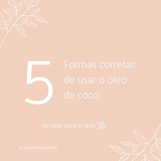 Formas de usar o óleo de Coco 