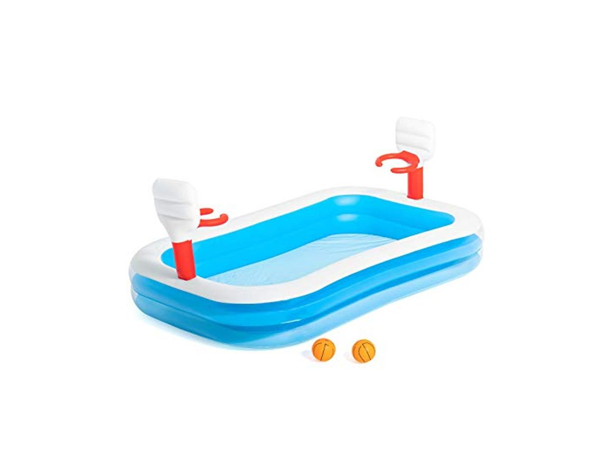 Product Piscina Hinchable Infantil con Canastas Baloncesto Bestway Basketball 254x168x102 cm