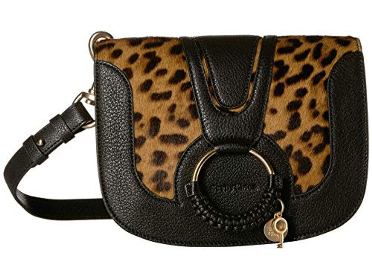 Products SEE BY CHLOÉ - Bandolera para mujer, diseño de leopardo, Negro