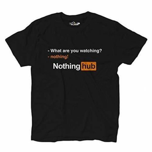 KiarenzaFD - Camiseta de Porno de escondite What Are You Watching Nothing
