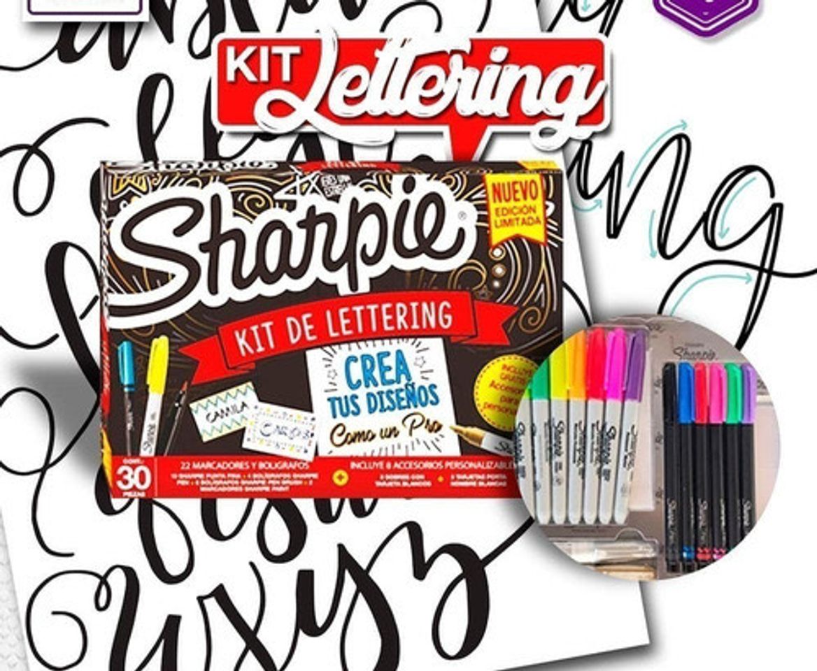 Moda Sharpie Kit Lettering x30