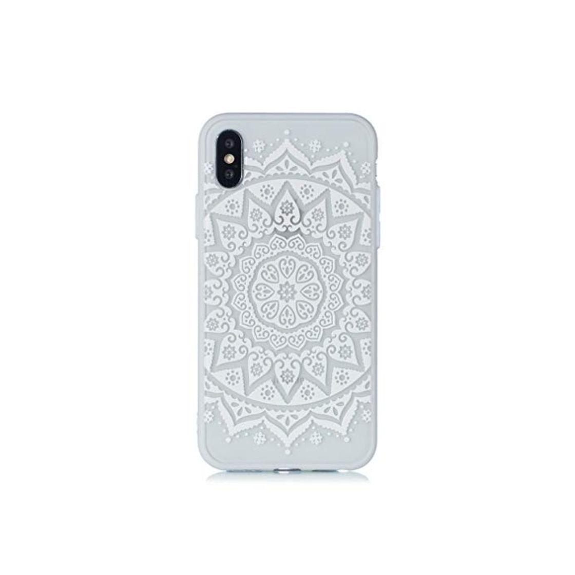 Product Keyihan iPhone XS/iPhone X Funda Carcasa Flor de Encaje en Relieve Datura