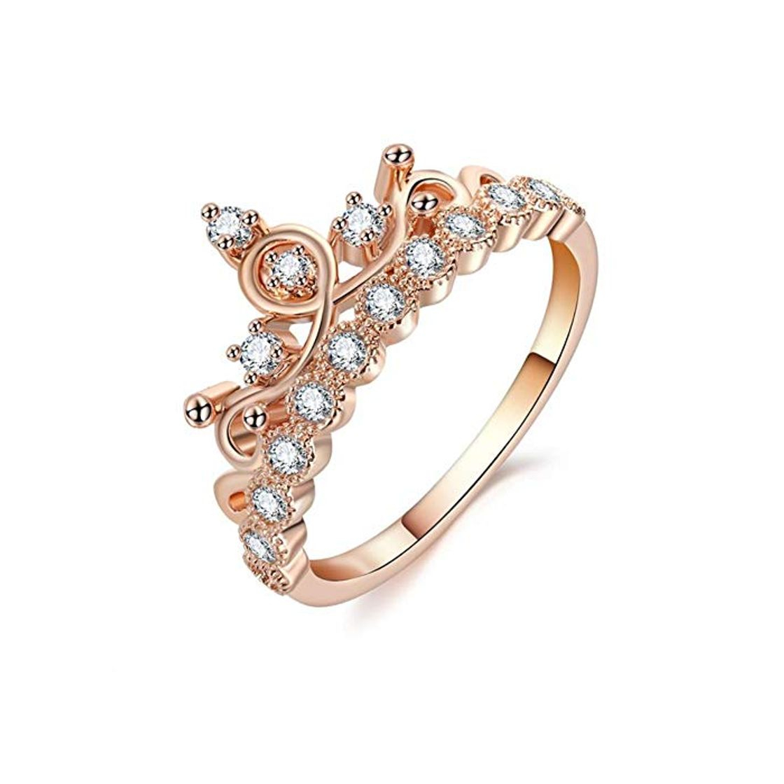 Products No WL Anillo Moda Cristal Corona Anillo Anillo De Bodas para Mujeres