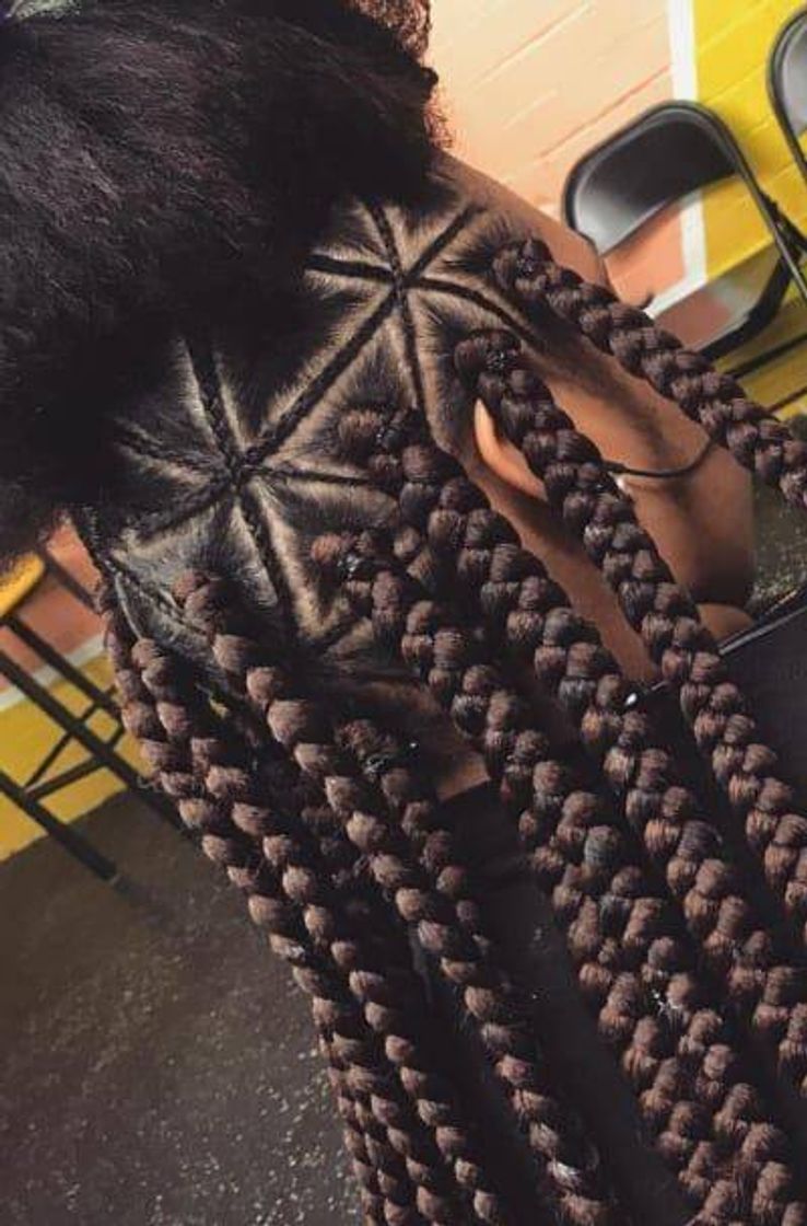 Moda Divisão para box braids