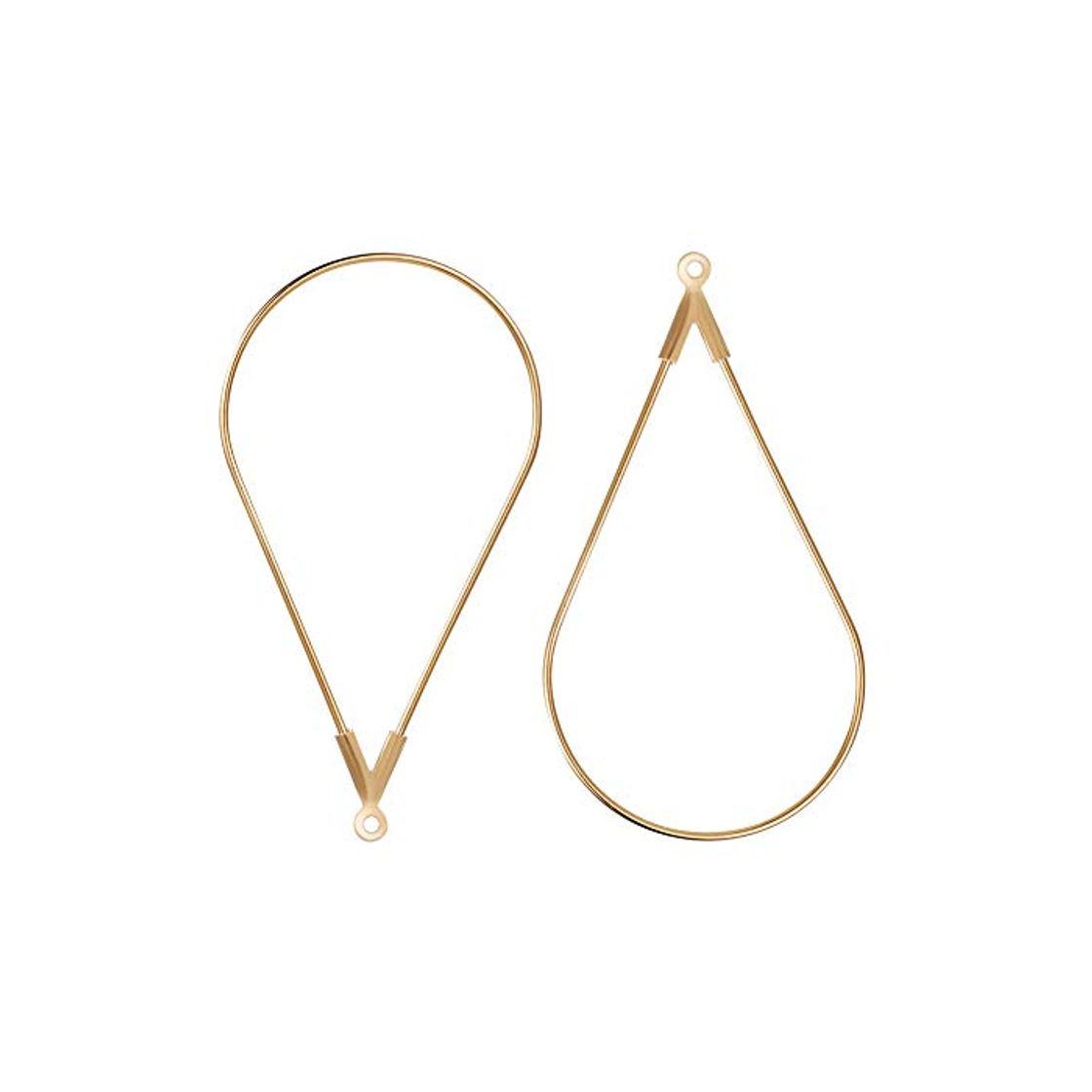 Products BENECREAT 30 PCS Arete Chapado en 18K Oro Real en Forma de Gota Dorado Accesorios de Latón para manualidad de Joyas