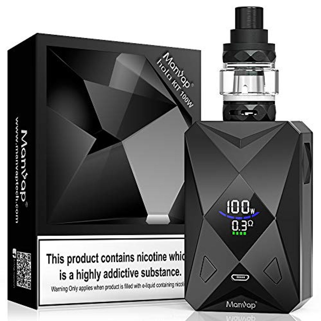 Product Cigarros Electronicos Vaper Manvap® Halo 100W E Cigarrillo Vape Mod con batería