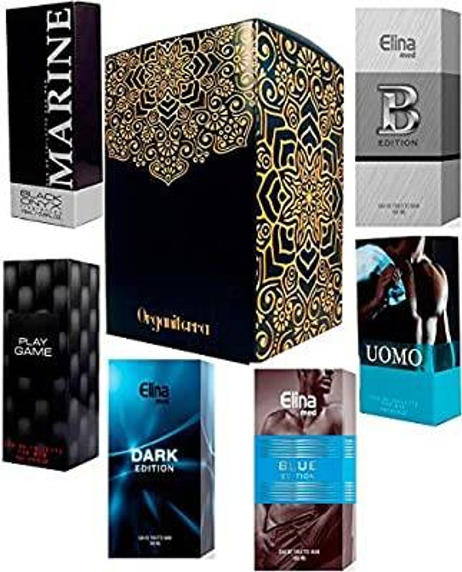 Moda Set de 6 (seis) Perfumes para Hombre - ORGANITERRA