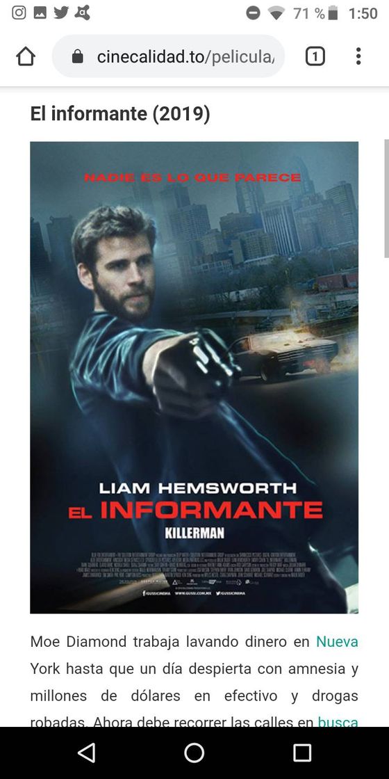 Película El informante (2019) online o descargar gratis HD