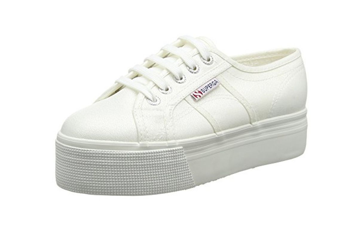 Moda Superga S009TC0 - Zapatillas de plataforma Lamew para adultos, unisex, Blanco