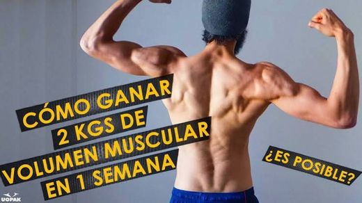 COMO GANAR 2 KG DE MASA MUSCULAR EN UNA SEMANA 💪🏻😎