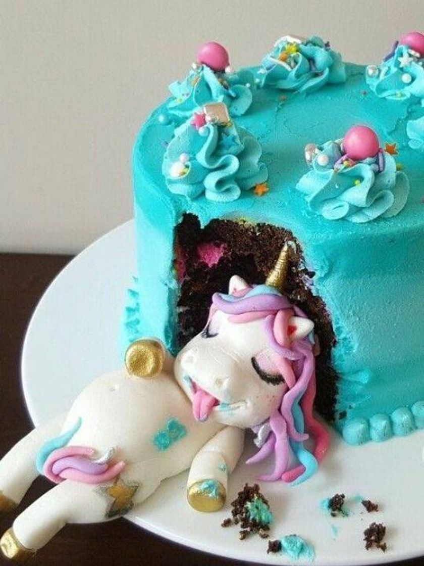 Bolo de unicórnio 🦄💜