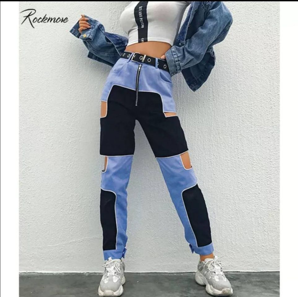 Product Pantalones mujeres Joggers Patchwork Streetwear