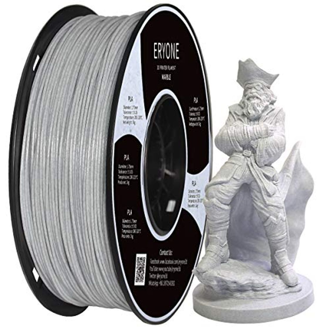 Filamento PLA de mármol de Eryone 1.75mm