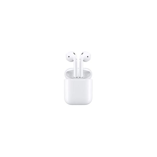 Apple AirPods - Auriculares inalámbricos de botón (Bluetooth, Lightning), color blanco
