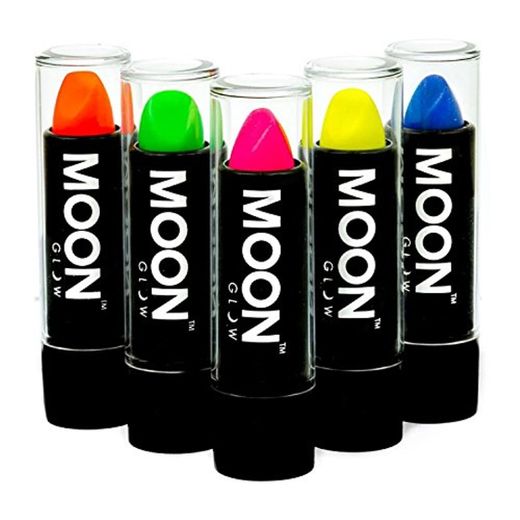 Moon Glow - Barra de labios neón UV 4.5g Intenso Set de 5 colores  - produce