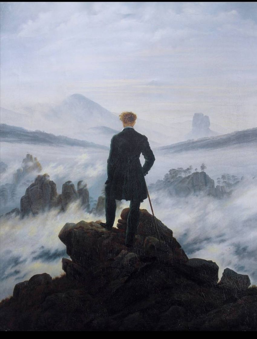 Fashion Caminante sobre el mar de nubes. C. D. Friedrich