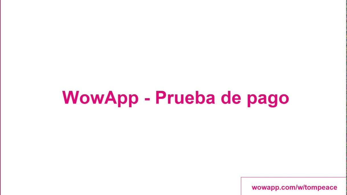 Moda Un pago más de WowApp