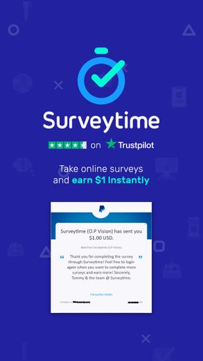  Surveytime - panel de encuestas funciona en todo el mundo