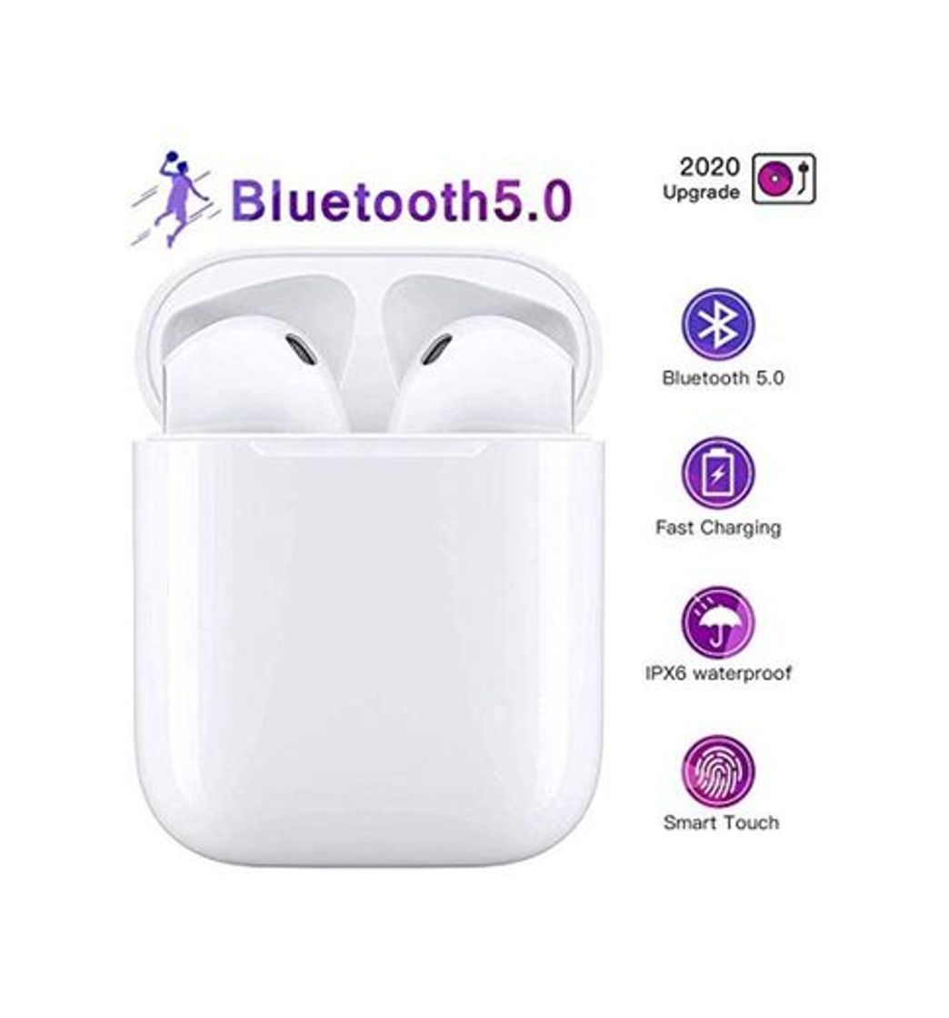 Social Auriculares inalámbricos Bluetooth 5.0 con cancelación de Ruido, Auriculares Deportivos táctiles Inteligentes