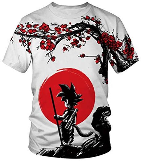 Ocean Plus Unisexo Casual Impresión 3D Deporte Hombre Camisetas de Manga Corta