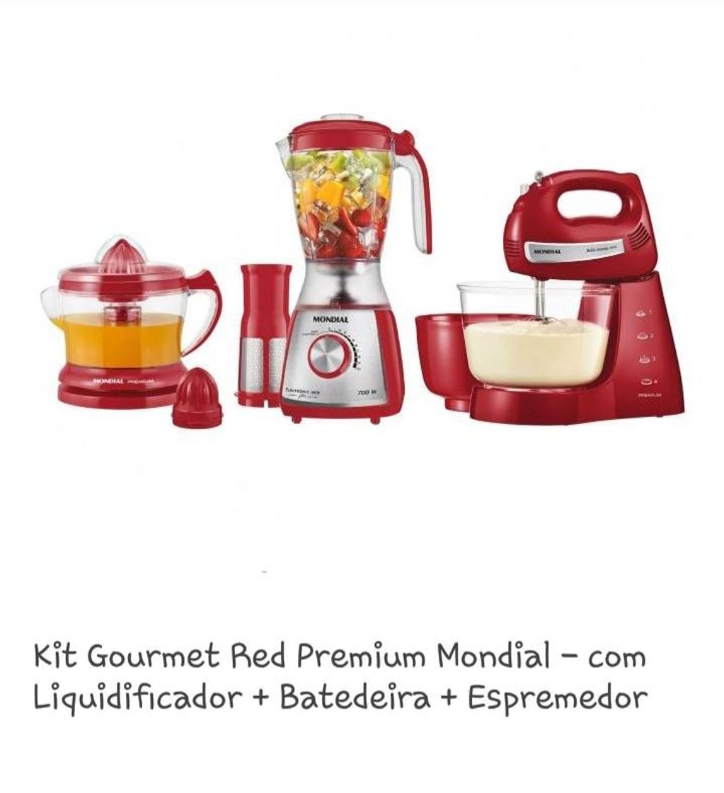 Fashion Kit Gourmet Red Premium Mondial