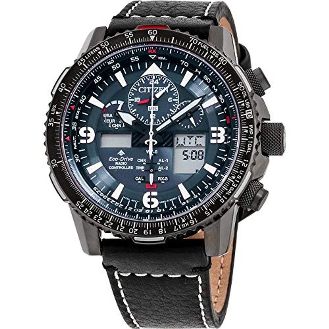 Social Citizen Reloj de Hombre Cuarzo Correa de Cuero Caja de Acero JY8077