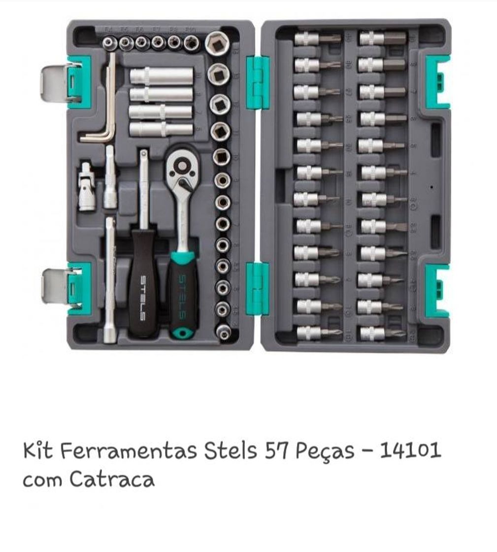 Fashion Kit Ferramentas Stels 57 Peças - 14101 com Catraca