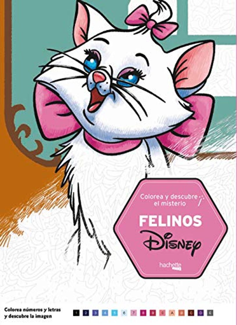 Libros Colorea y descubre el misterio. Felinos Disney