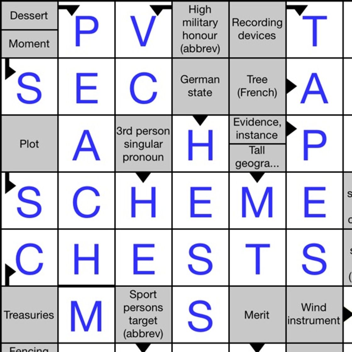 App Arrow Crossword