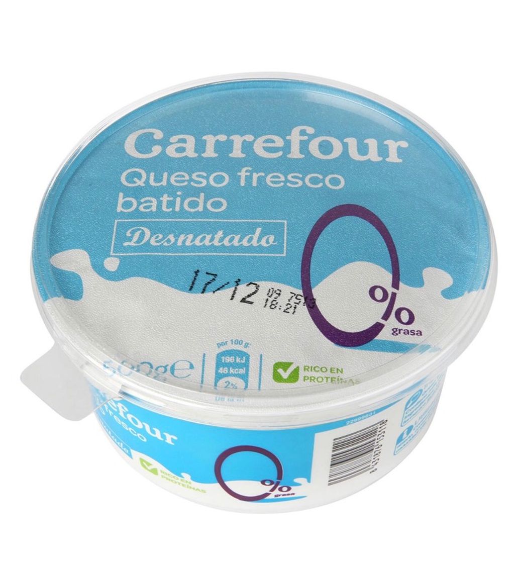 Fashion Queso fresco batido 0% m.g Carrefour 500 g.