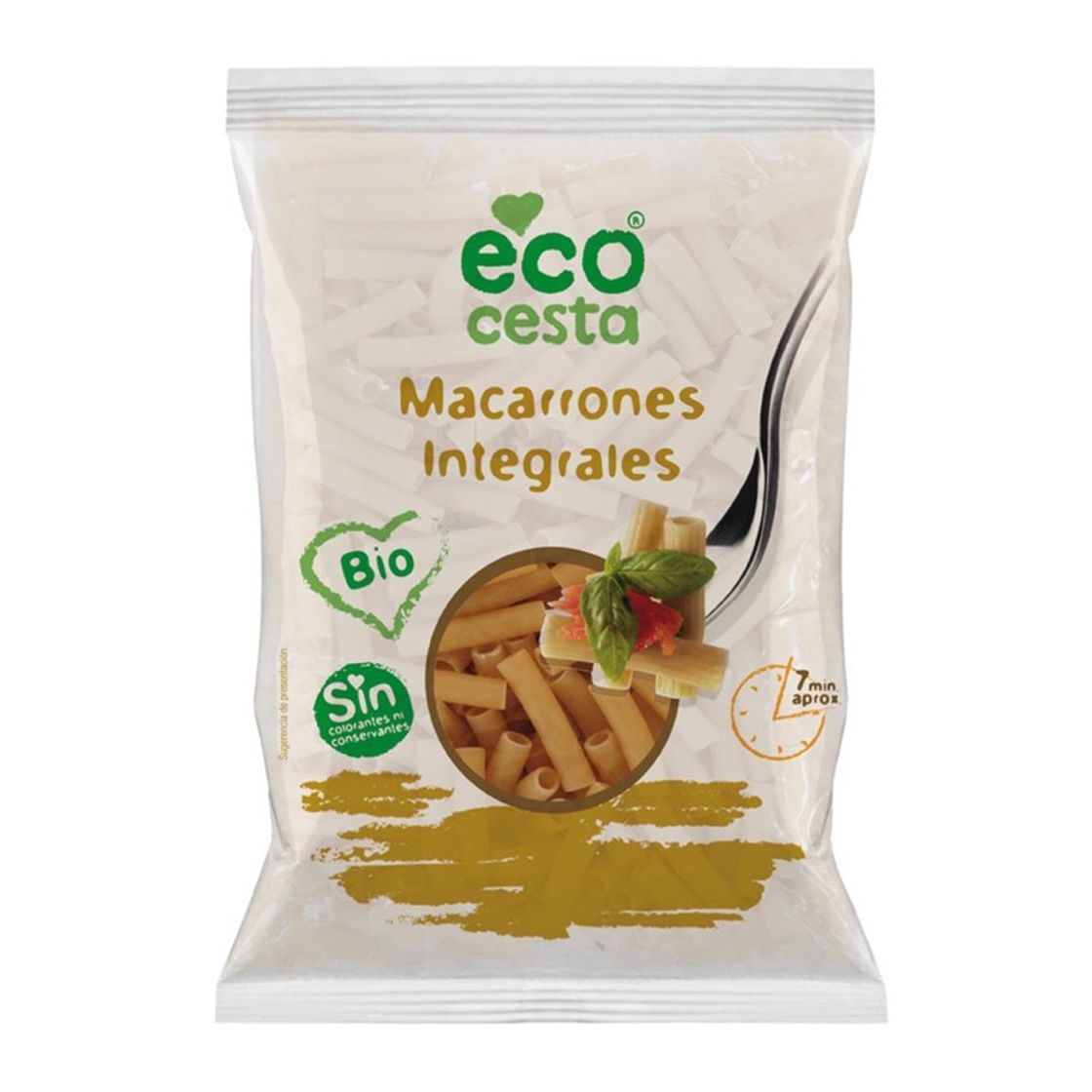 Fashion Macarrones integrales ecológicos Ecocesta 500 g. 