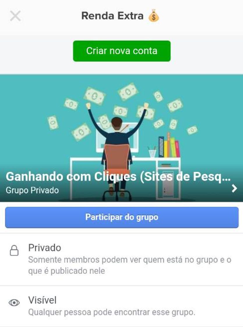 Moda Ganhando com Cliques (Sites de Pesquisa) Public Group | Facebook