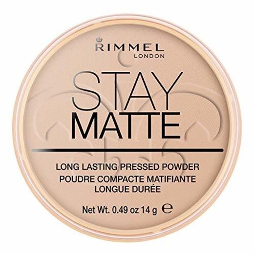 Rimmel London Stay Matte Tono 005 Polvo Compacto Matificante con Minerales Naturales