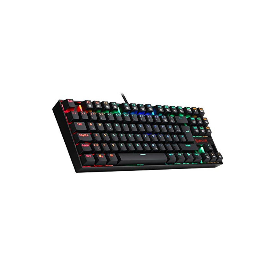 Product Redragon K552-RGB-DE Teclado mecánico KUMARA Teclado de Juegos retroiluminado RGB 87 Teclado