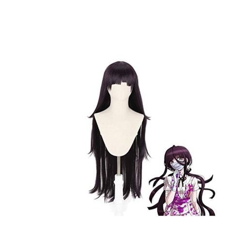 Ani·Lnc Dangan Ronpa Tsumiki Mikan peluca larga Cosplay disfraz Danganronpa mujeres pelucas de fiesta de Halloween de pelo sintético resistente al calor