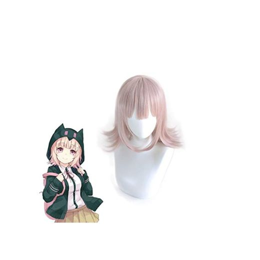 Ani·Lnc DanganRonpa Nanami ChiaKi peluca Cosplay disfraz Dangan Ronpa pelo sintético resistente al calor pelucas de mujer