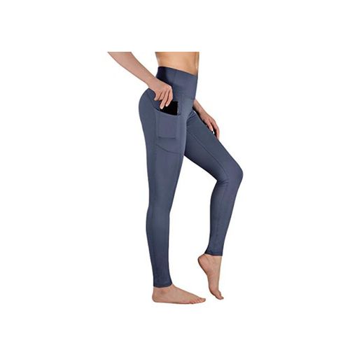 Gimdumasa Pantalón Deportivo de Mujer Cintura Alta Leggings Mallas para Running Training