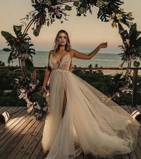 Vestido de casamento praiano 🐚