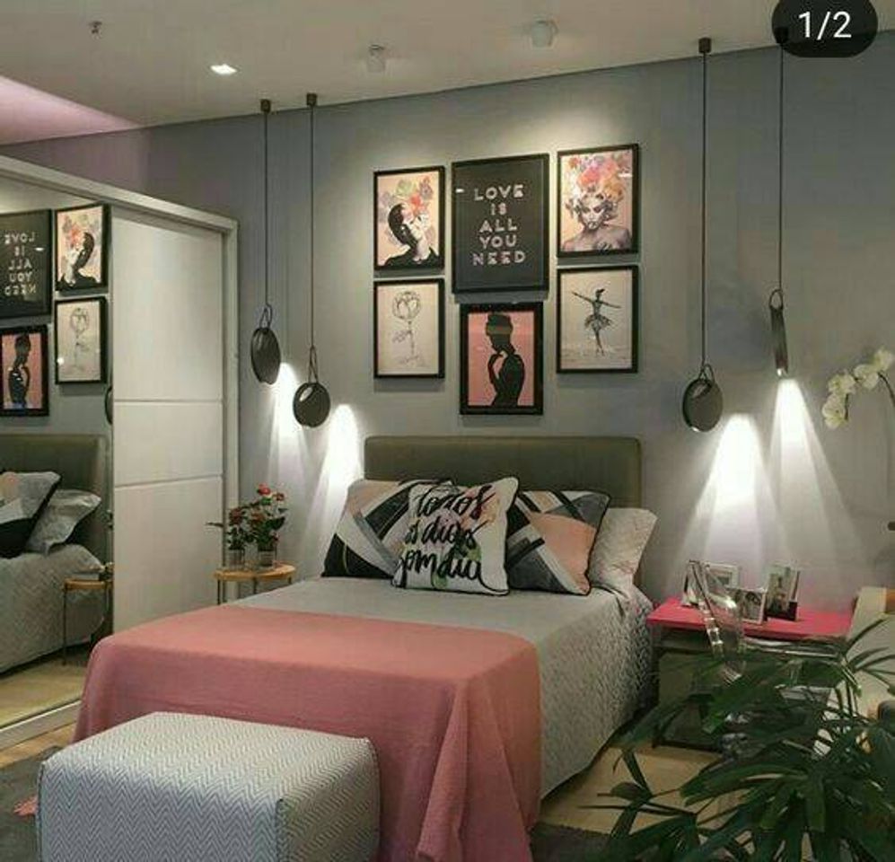 Moda Decoração quarto feminino.