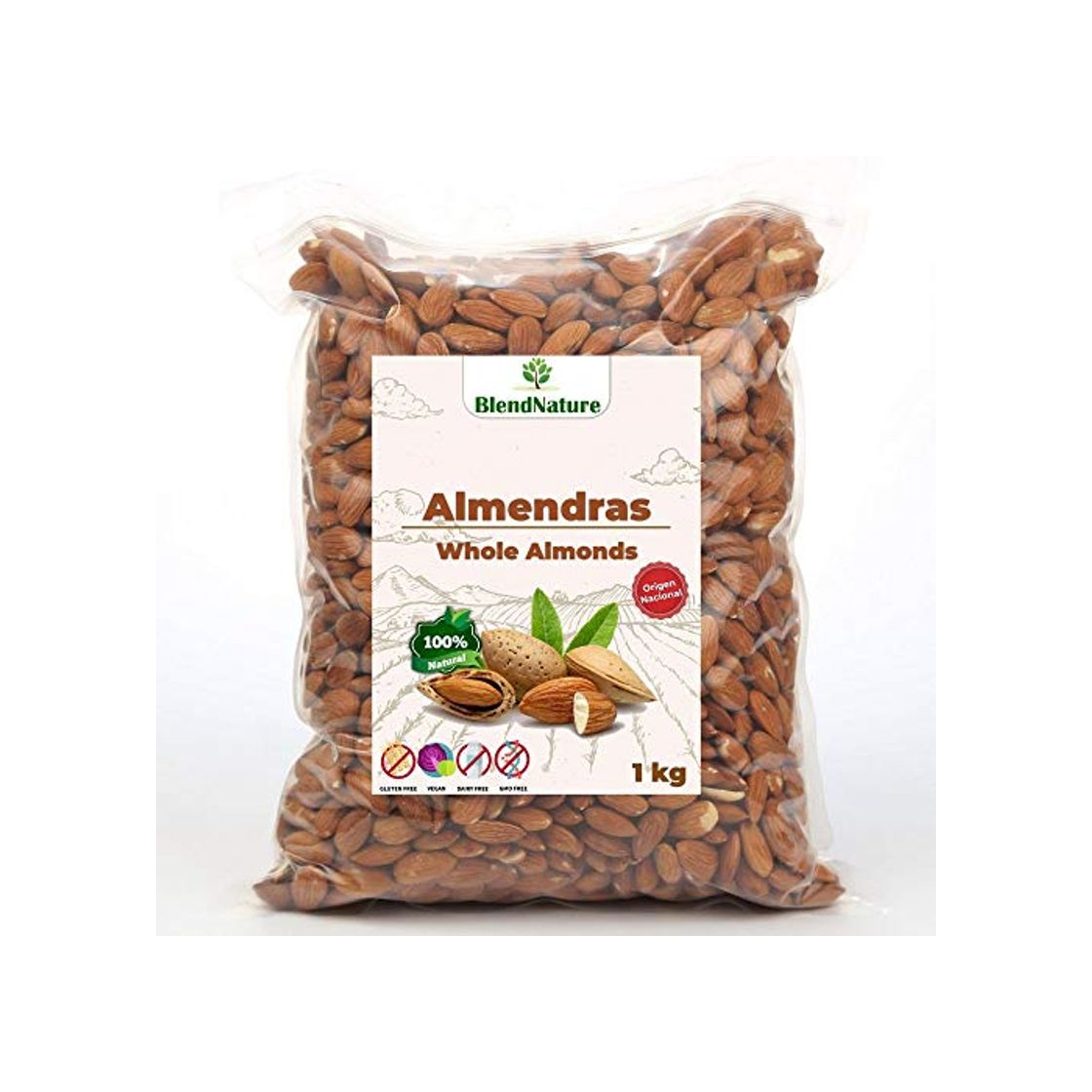 Social Almendras Crudas Peladas 1kg