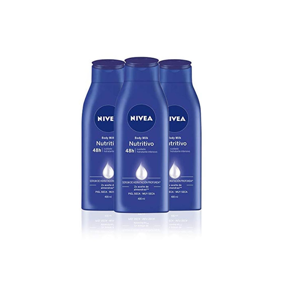 Producto NIVEA Triplo Body Milk Nutritivo - Pack de 3 x 400 ml