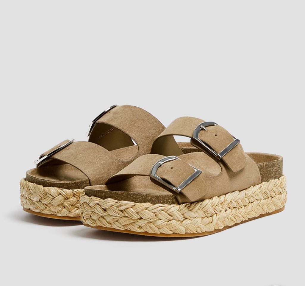 Product Sandalias plataforma beige 