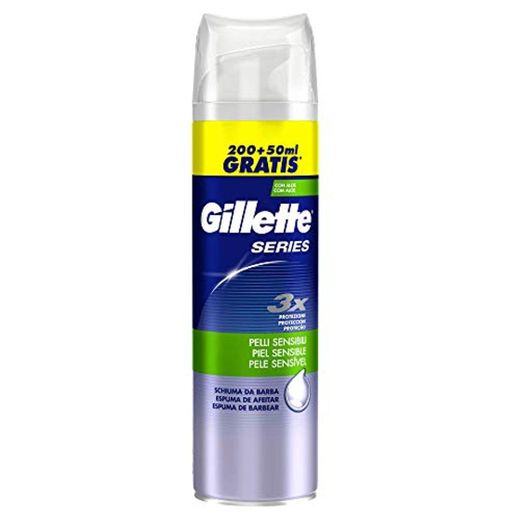 Gillette Series Sensitive Espuma de afeitado para hombre