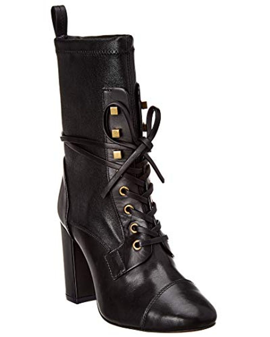 Fashion Stuart Weitzman Botines de tacón Botas Mujer en Piel Negro EU 38