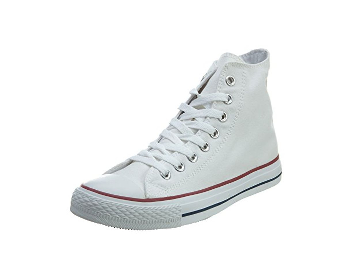 Moda Converse Chuck Taylor All Star Hi Top, Zapatillas Unisex Adulto, Blanco