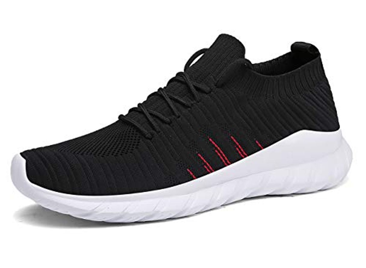 Fashion Veluckin Zapatillas Hombre Transpirable Deportivas Tejido de Punto Zapatos Running Hombre Zapatillas