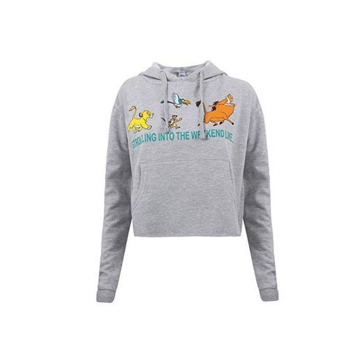 Disney Strolling Into Cropped Hood Sudadera con Capucha