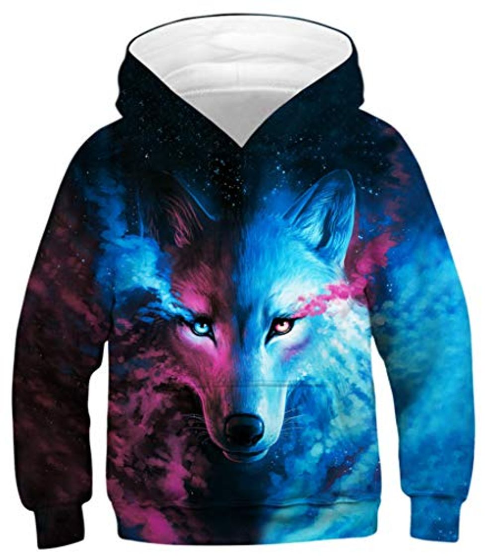 Social Ocean Plus Sudadera con Capucha para Niños Estampado Impresión de Anime de